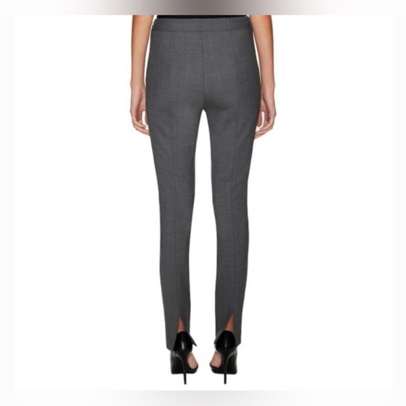 Never Worn 🪩 NWOT THEORY Talluva Skinny High Waist Twill Grey Wool Trouser Sz 2 - Picture 2 of 6